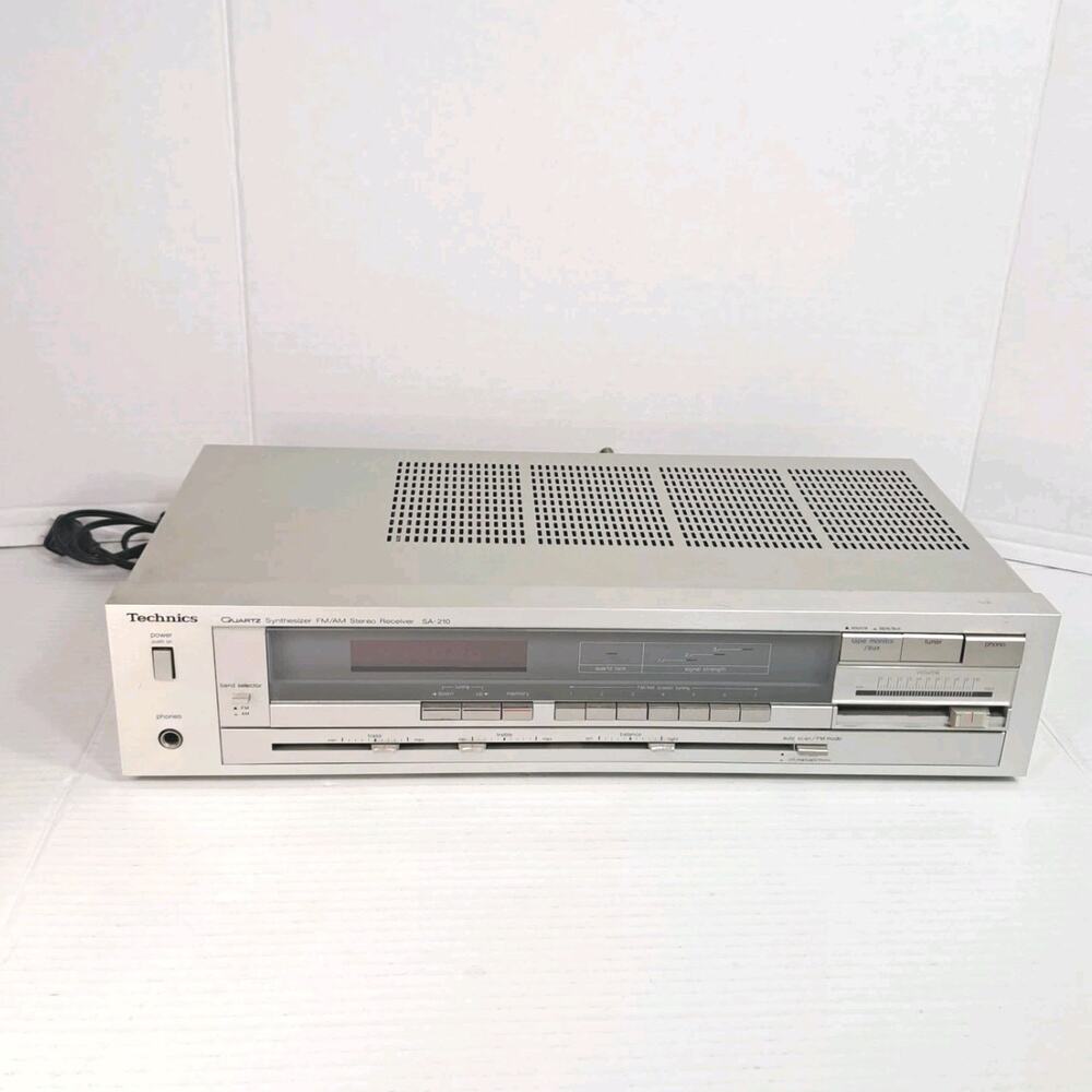 Technics SA-210 Vintage 1980's Quartz Synthesizer FM/AM Stereo Receiver Tested